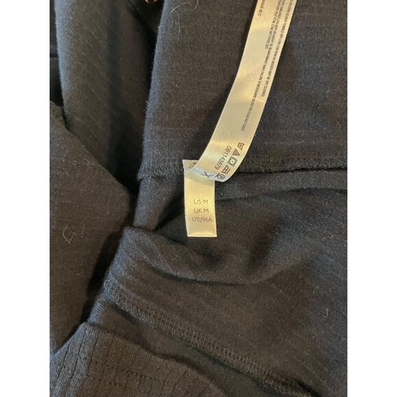 FREE PEOPLE Women Ribbed Snap Down Midi Dress Black MEDIUM Bamboo Viscose Cotton - Picture 10 of 12